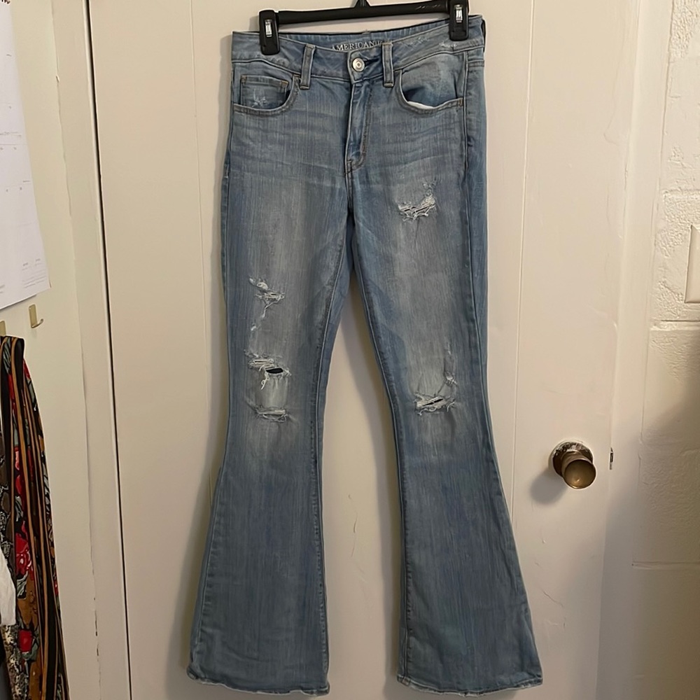 American Eagle, Flare Jeans, size 4